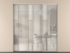 Перегородка Mosaic внутри проёма телескопик синхро 2