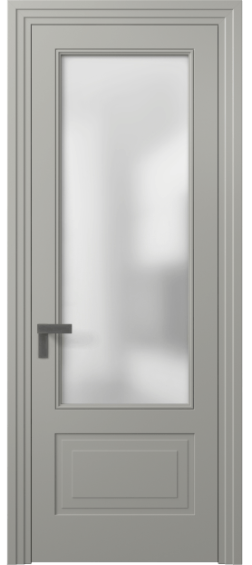 Дверь межкомнатная 8342 МНСР Сатин. Цвет Матовый нейтральный серый. Материал Гладкая эмаль. Коллекция Rocca. Картинка.