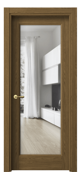 Дверь межкомнатная 1402 ТФД ПРОЗ. Цвет Торфяной дуб. Материал Ламинатин. Коллекция Galant. Картинка.