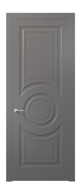 Дверь межкомнатная АКП 8461 МКЛС Матовый классический серый. Цвет Матовый классический серый. Материал Гладкая эмаль. Коллекция Mascot. Картинка.